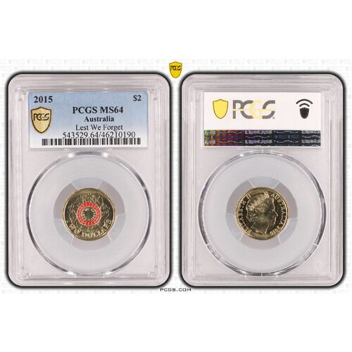 2015 $2 Lest We Forget MS64 0190