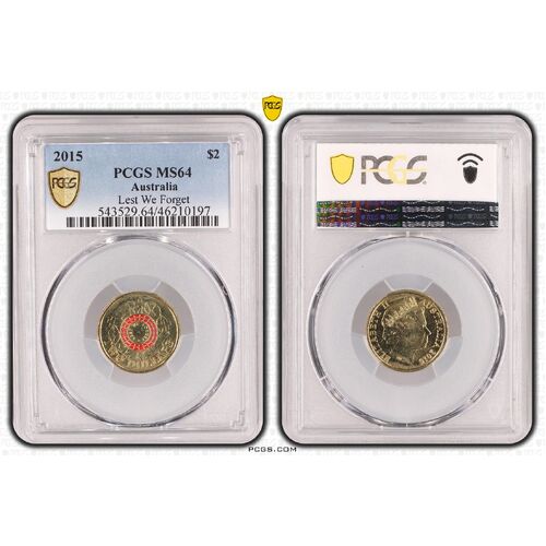 2015 $2 Lest We Forget MS64 0197