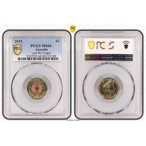 2015 $2 Lest We Forget MS64 0184