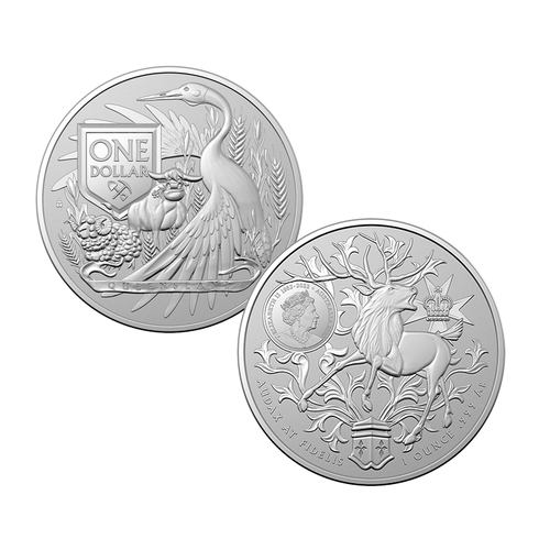2023 $1 Coat of Arms - Queensland Silver Investment Coin