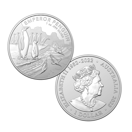 2023 $1 Emperor Penguin Silver Invesment Coin