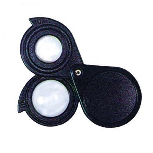 SAFE Folding Pocket Magnifier 8x + 10x = 18x
