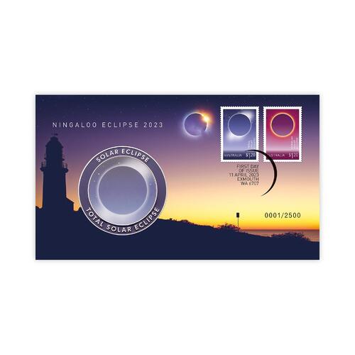 2023 Solar Eclipses Stamp and Medallion Cover