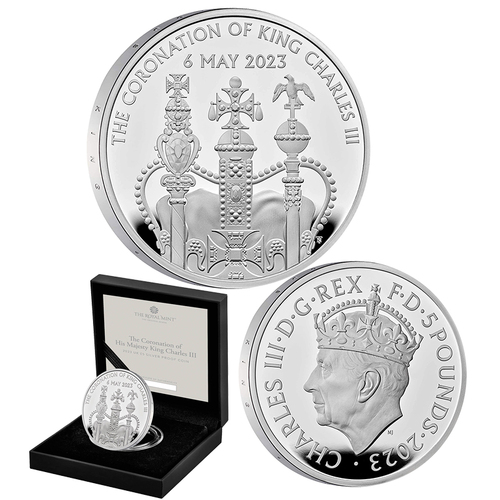 2023 £5 Coronation of King Charles III Silver Proof Coin
