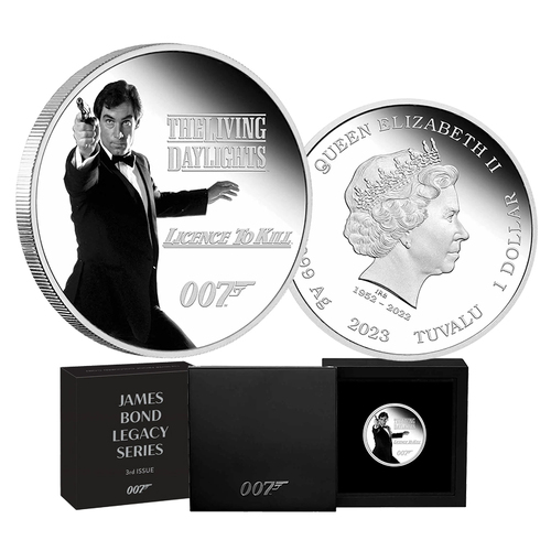 2023 $1 James Bond 007 Legacy Series 3rd Issue Silver Proof Coin