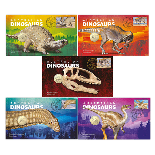 2022 Australian Dinosaurs PNCs Set of 5