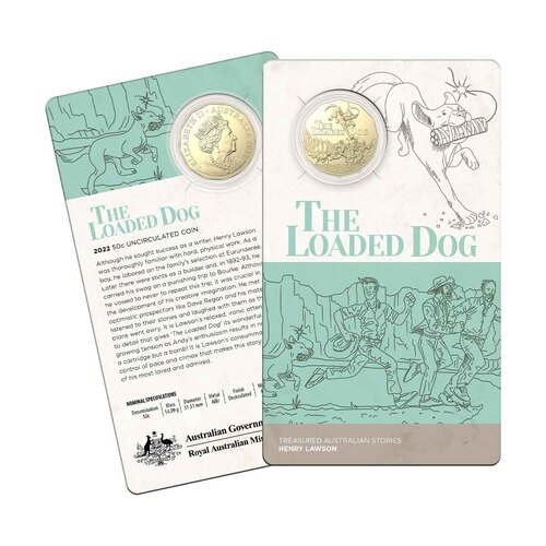 2022 Henry Lawson The Loaded Dog AlBr UNC Coin