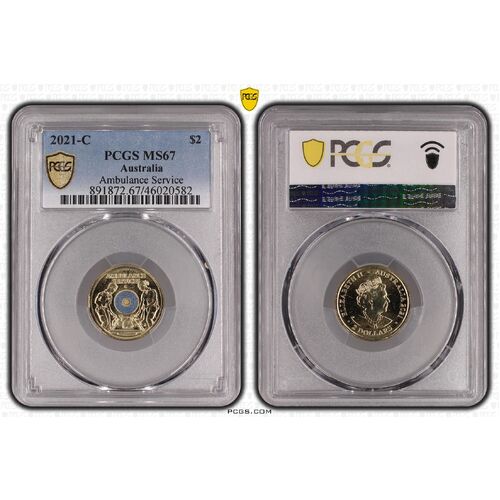 2021 $2 Ambulance C Mintmark MS67 0582