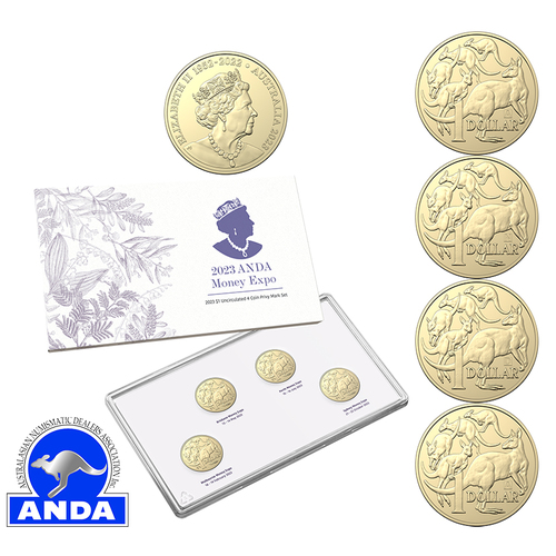 2023 ANDA Money Expo $1 Uncirculated 4 Coin Privy Mark Set