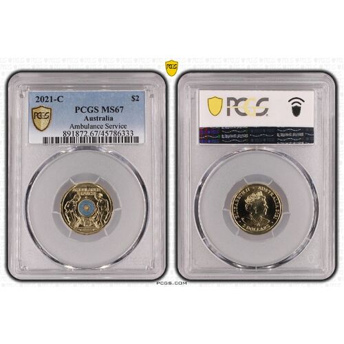 2021 $2 Ambulance C Mintmark MS67 6333