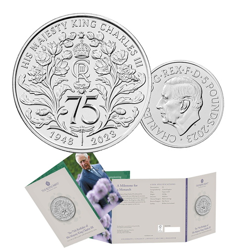 2023 £5 The 75th Birthday of His Majesty King Charles III BUNC Coin