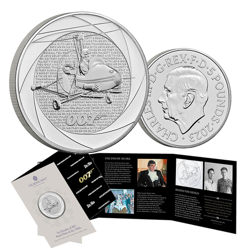 2023 £5 Bond Films of the 1960's BUNC Coin