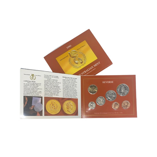 1986 Royal Australian Mint Set International Year of Peace