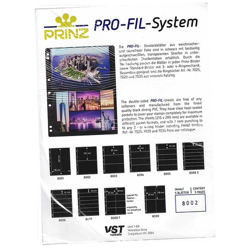 Prinz Pro-Fill System Black [Number of Pockets: 2 Pockets]