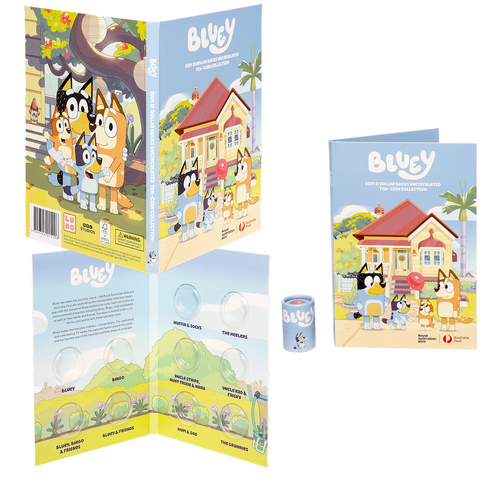 2024 $1 Bluey 10 Coin Tube and Folder