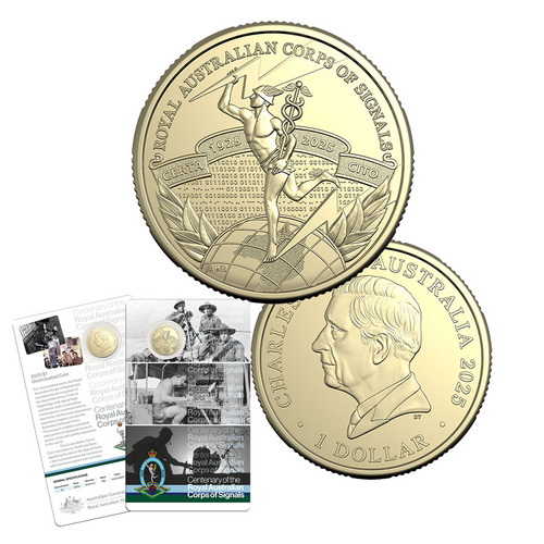 2025 $1 Royal Aust Corps of Signals Centenary UNC Coin