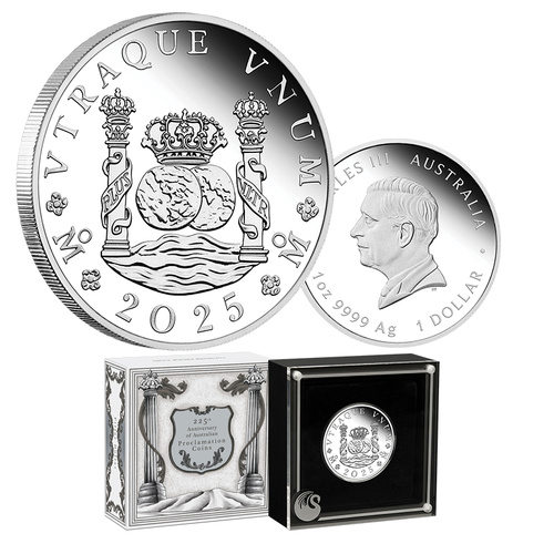 2025 $1 225th Anniversary Australian Proclamation Coins 1oz Silver Proof