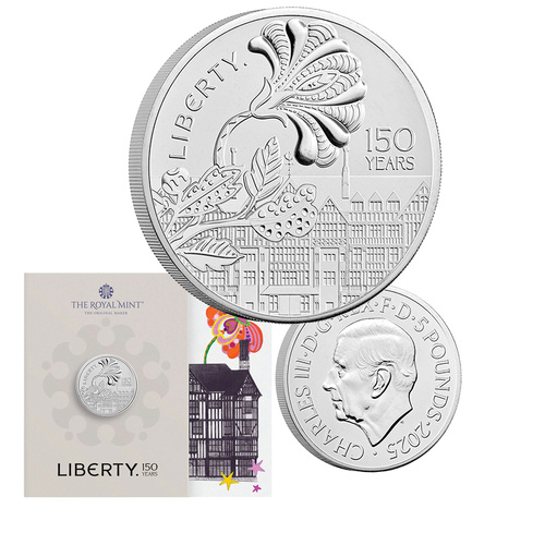 2025 £5 150 Years of Liberty BUNC Coin