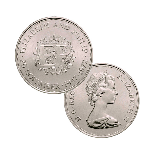 1972 Wedding Silver Jubilee Crown Uncirculated Coin