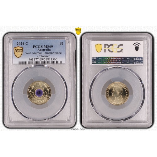 2024 $2 War Animals MS69 1566