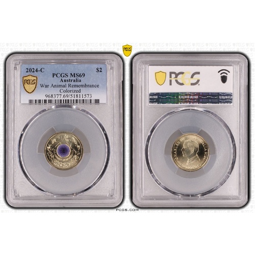 2024 $2 War Animals MS69 1573