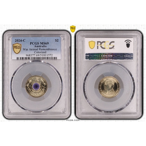 2024 $2 War Animals MS69 1572