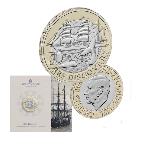 2025 £2 RRS Discovery BUNC Coin