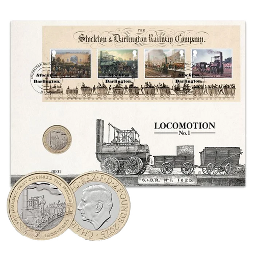 2025 Steam Locomotives Coin Cover PNC