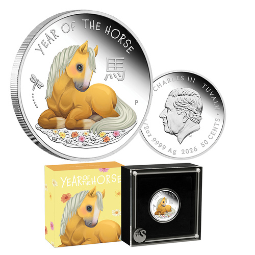 2026 50c Baby Horse 1/2oz Silver Proof Coin