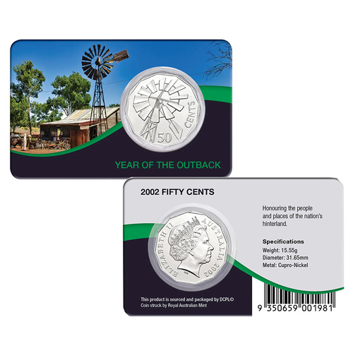 2002 50c Year of the Outback Unc Coin Pack
