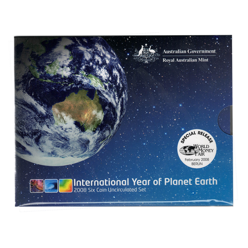 2008 Royal Australian Mint Uncirculated Mint Set International Year of Planet Earth WMF Issue