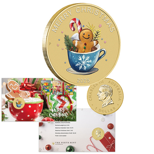2025 Christmas-Secular Postal Numismatic Cover (Perth Mint)
