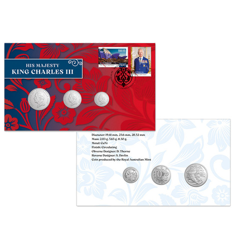 2025 The King's Birthday King's Birthday Three Coin Postal Numismatic Cover