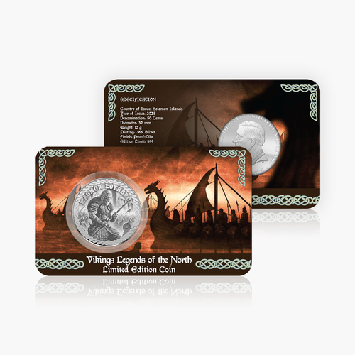 2025 50c Viking Legends of the North Limited Edition BU Coin