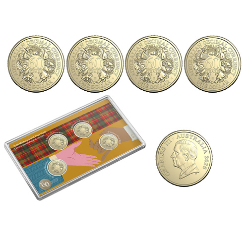 2026 $1 60th Anniversary of Decimal Currency 4 coin Mint and Privy Mark UNC Set