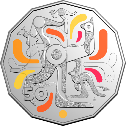 2026 50c Celebrations Coloured UNC Coin