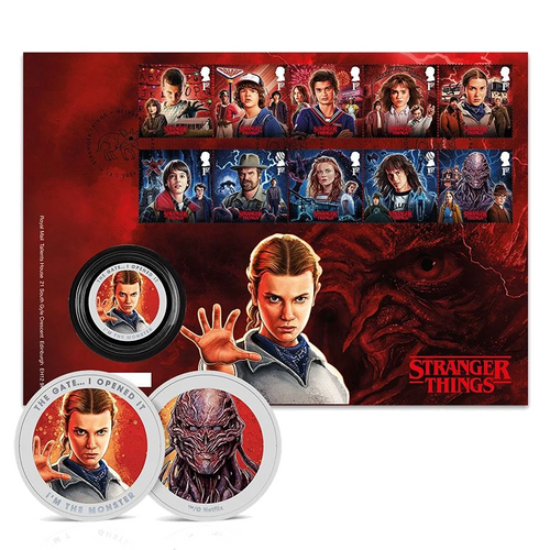 2026 Stranger Things Medallion Cover with Stamps