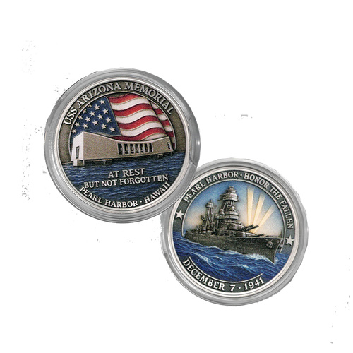 Pearl Harbour - Remember the Fallen Medallion