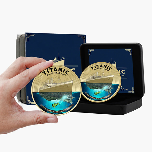 2026 50c Titanic Day Super Size Gold Luxe Edition Coin