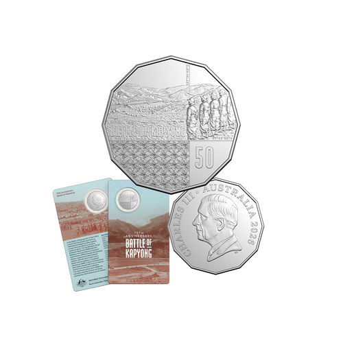 2026 50c 75th Anniversary  Battle of Kapyong UNC Coin