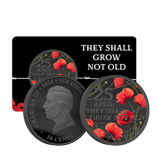 2026 ANZAC Day - 'They Shall Grow Old' BU Coin