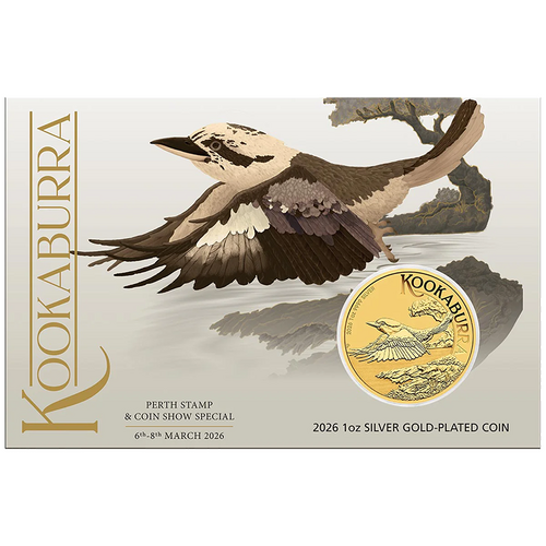 2026 $1 Kookaburra Gold-plated 1oz Silver Uncirculated Coin