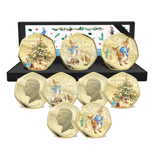2026 50c Peter Rabbit Tales of Winter 3 Coin Limited Edition Box Set
