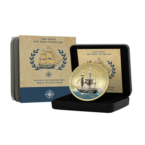 2026 50c Voyage of Discovery Super Size Gold Luxe Edition Coin