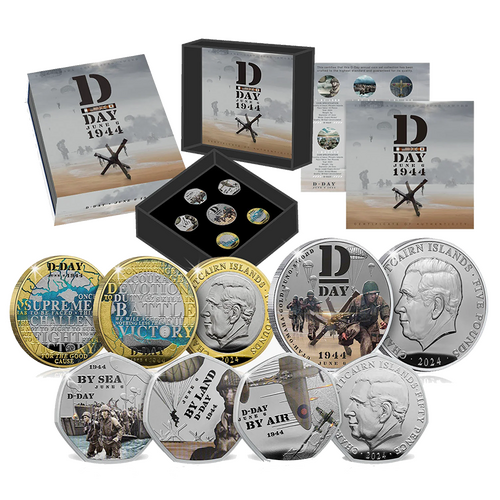 2024 D-Day 80th Anniversary BU Colour Coin Set