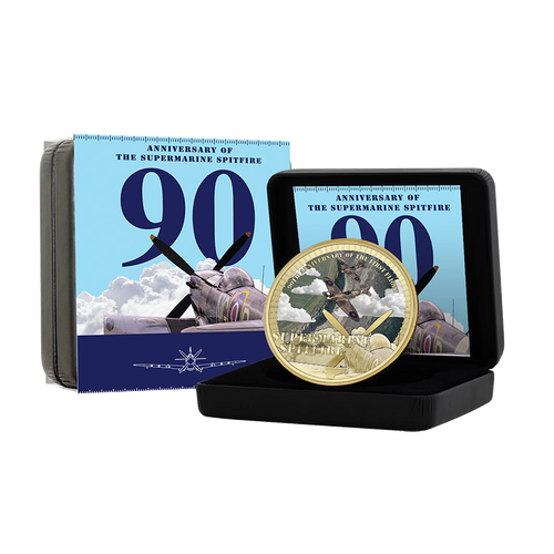 2026 50c Supermarine Spitfire Super Size Gold Luxe Edition Coin
