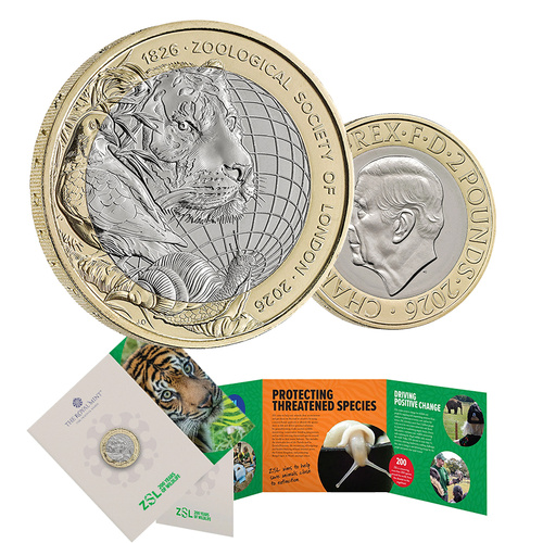 2026 £2 200 Years of ZSL BUNC Coin