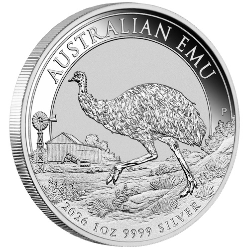 2026 $1 Australian Emu 1oz Silver Bullion Coin