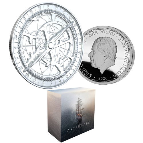 2026 Astrolabe 1oz Silver High Relief Proof Coin