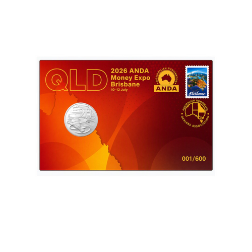 2026 20c Brisbane ANDA Money Expo 'QLD' Privy PNC